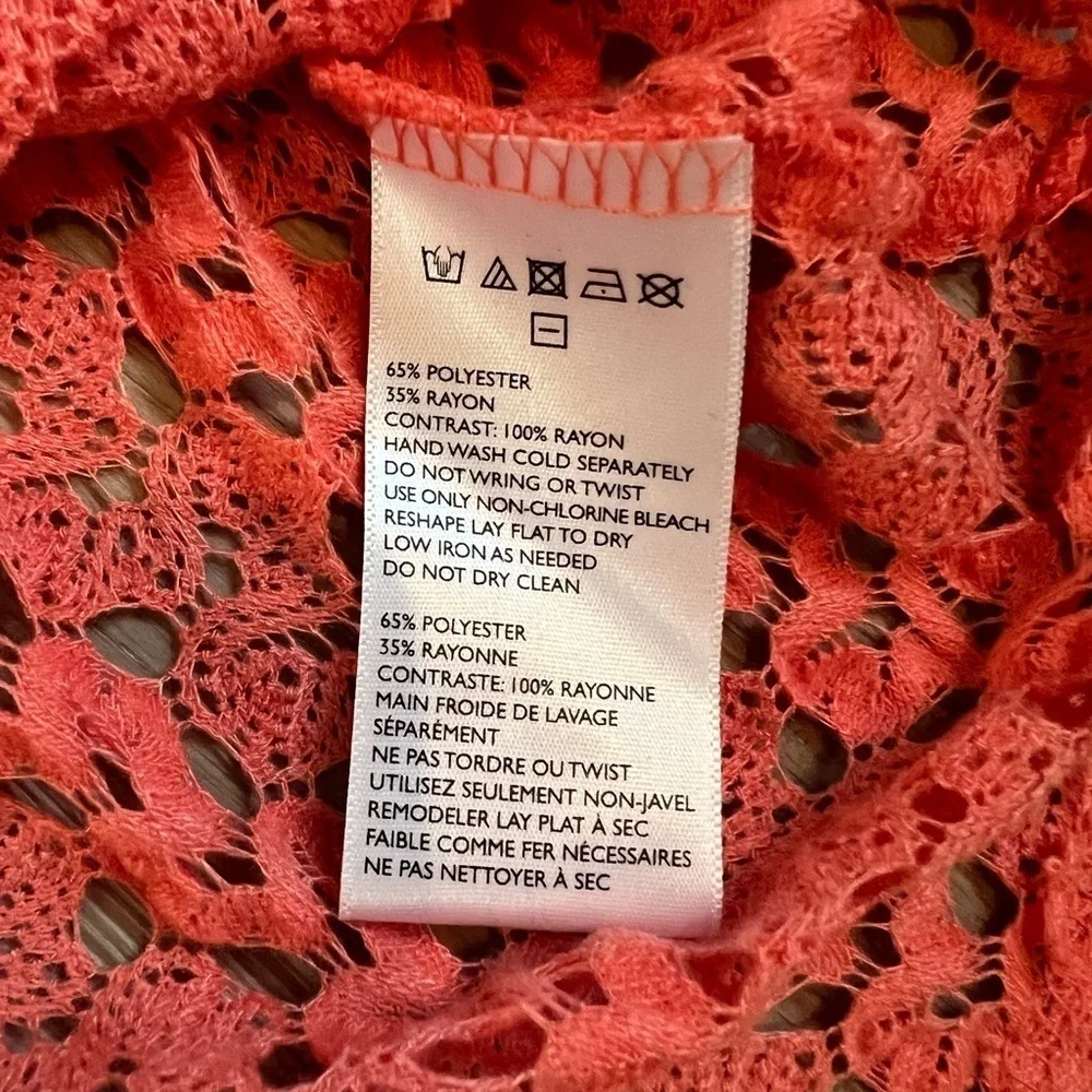 Staring at Stars Anthropologie Woven Sweater in Orange Women’s Size Medium